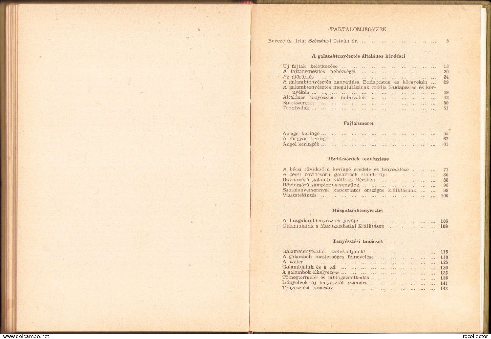 A galambtenyésztésről, Cikkgyűtemény (1928-1960), Bangó Ferenc, 1964 C4365N