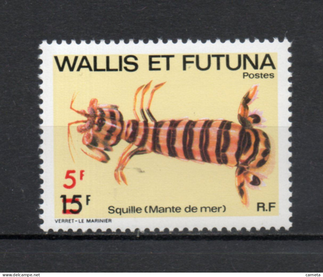 WALLIS ET FUTUNA N° 276   NEUF SANS CHARNIERE COTE 0.80€   ANIMAUX FAUNE SURCHARGE - Unused Stamps