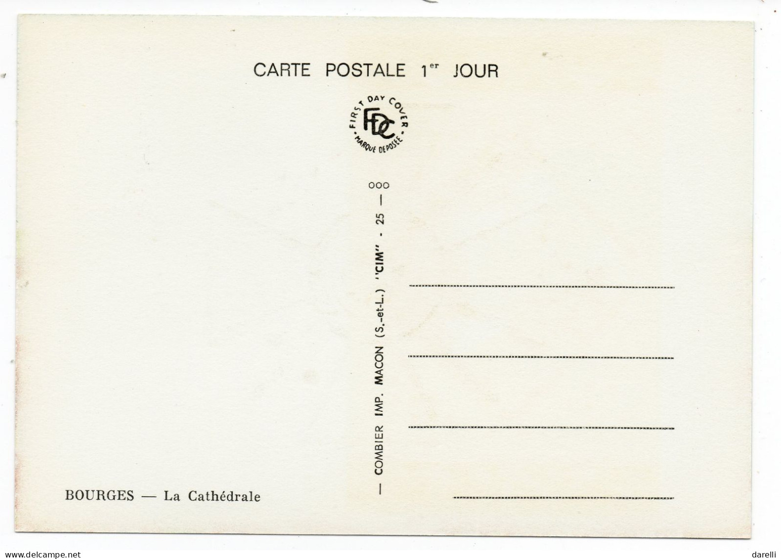 Carte Maximum 1965 - Bourges - YT 1453 - 18 Bourges - 1960-1969