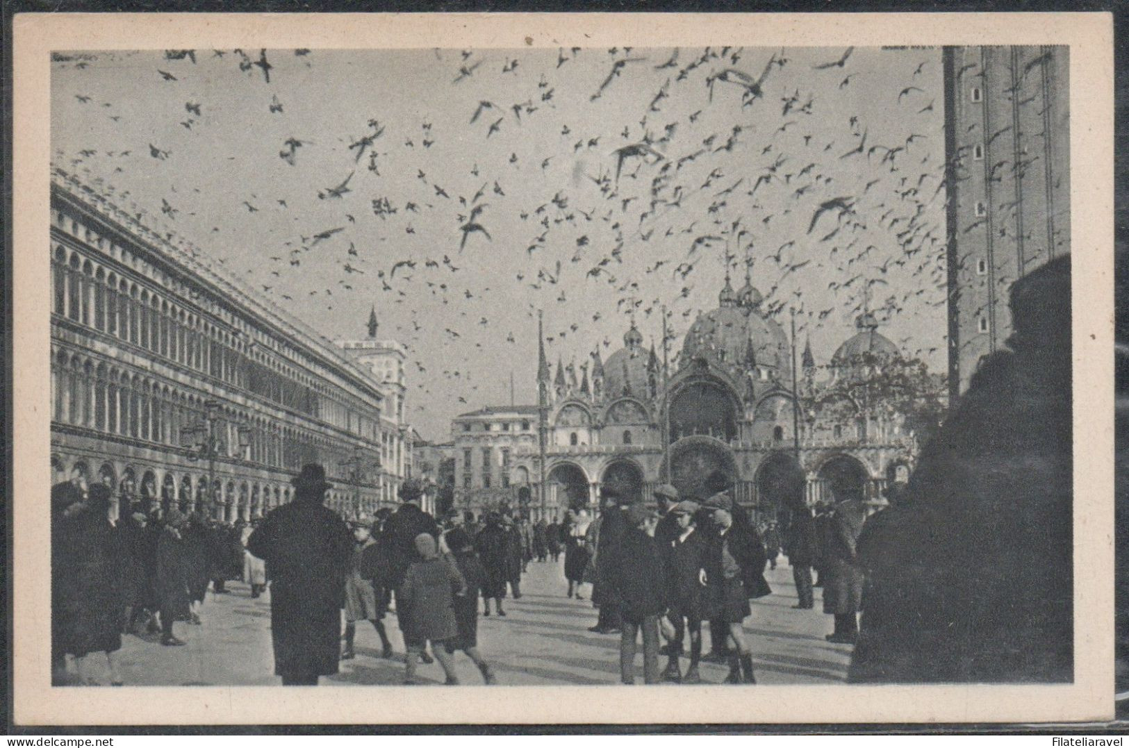 Regno - 1932 - Cartolina  " XIX Congresso Filatelico Nazionale Di Venezia ", Con Etichetta Manifestazione. - Marcophilie