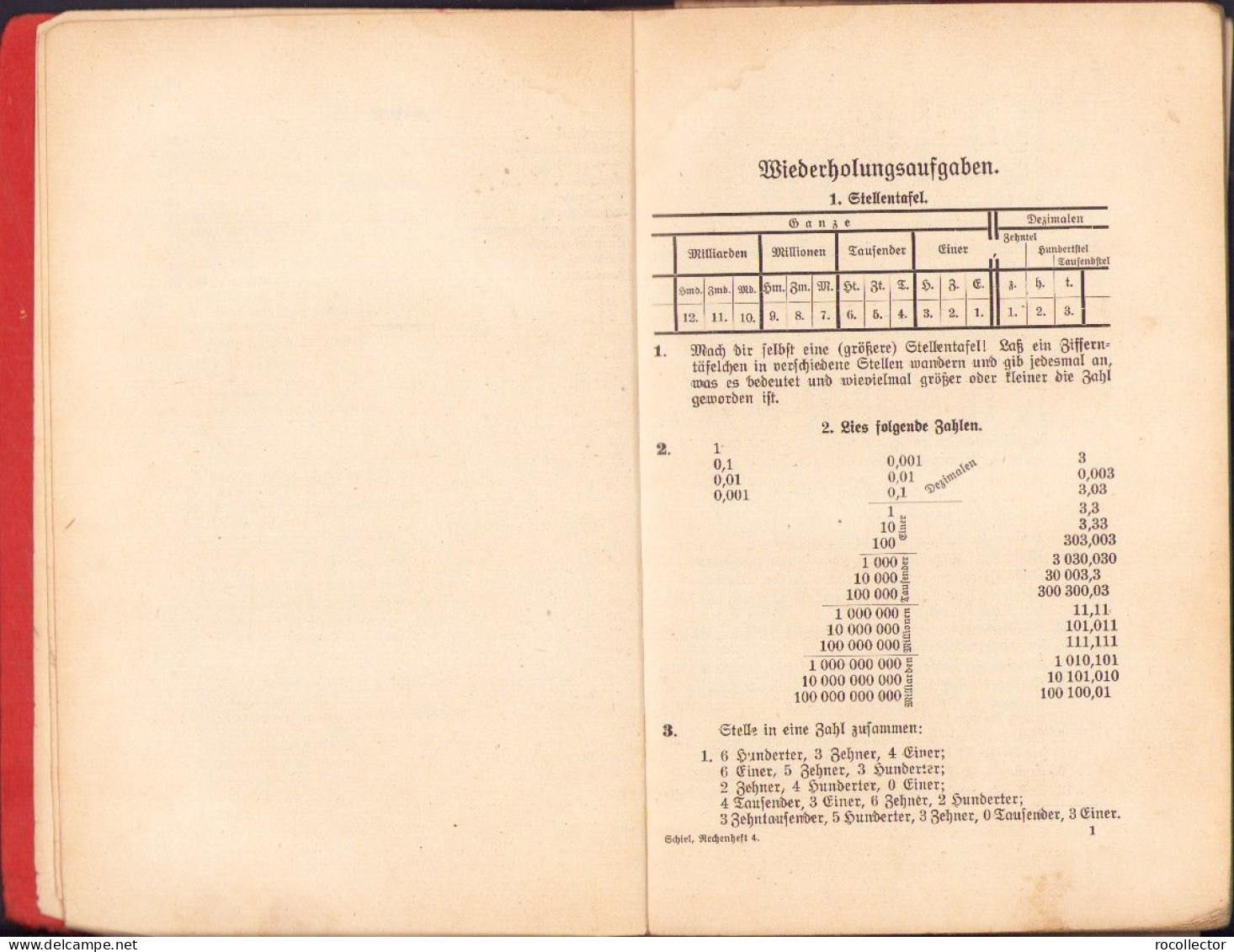 Rechenhefte Für Deutsche Volksschulen In Grossrumänien Von Helene Schiel Heft IV 1937 Hermannstadt 729SPN - Livres Anciens