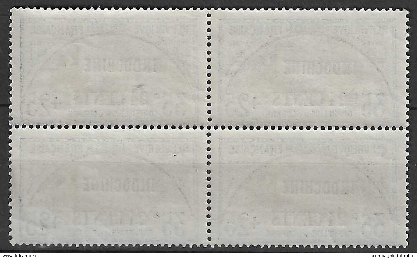 Indochine YT N° 93 En Bloc De Quatre Neufs ** MNH. TB - Unused Stamps