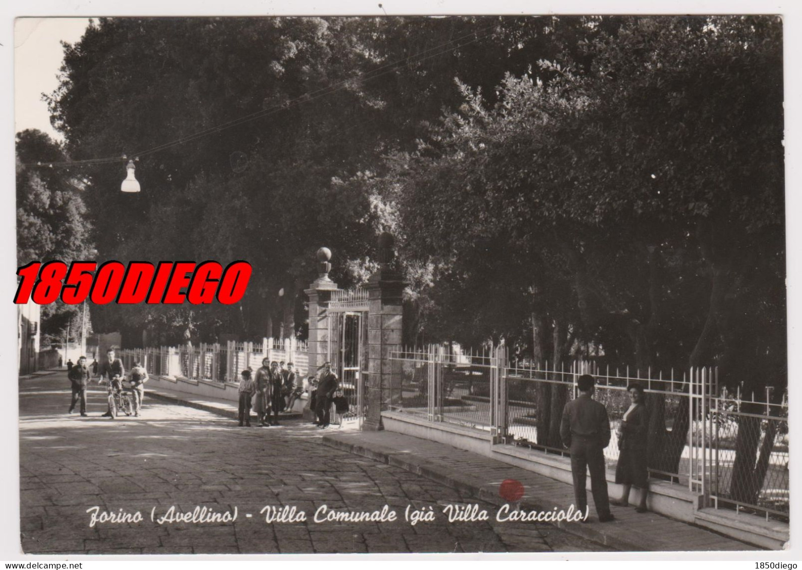 FORINO - VILLA COMUNALE ( GIA' VILLA CARACCIOLO ) F/GRANDE VIAGGIATA 1966 ANIMAZIONE - Avellino