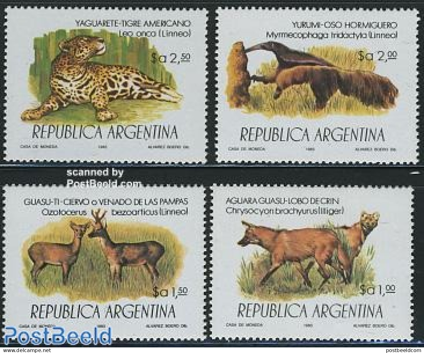 Argentina 1983 Protected Animals 4v, Mint NH, Nature - Animals (others & Mixed) - Cat Family - Deer - Ongebruikt
