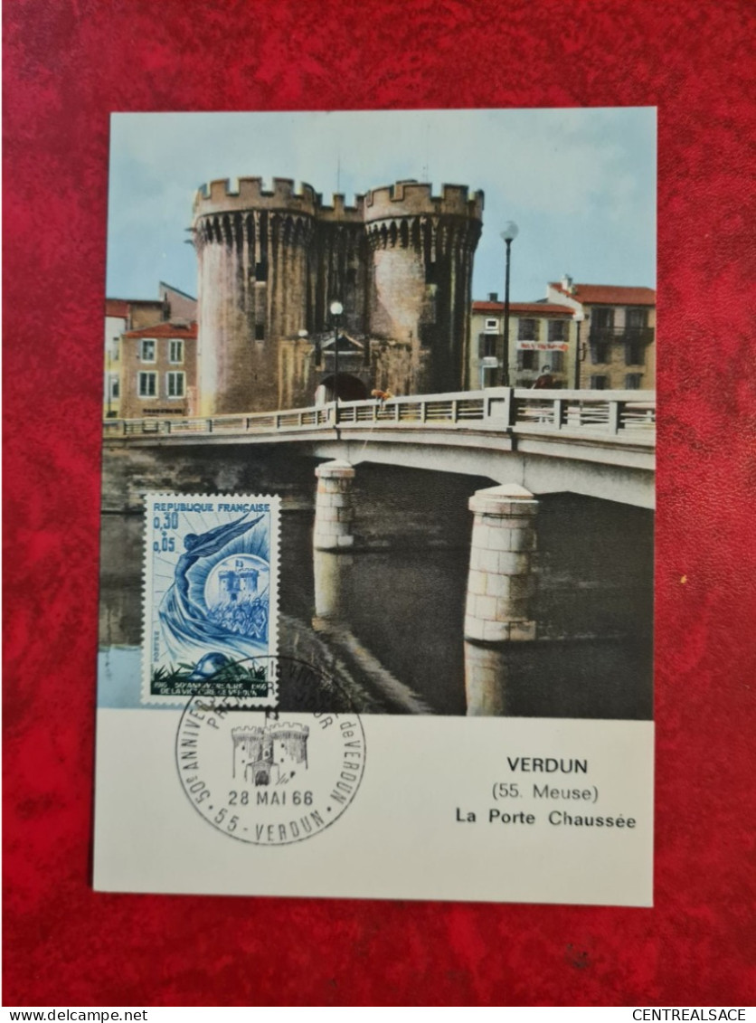 FDC 1966 MAXI  VERDUN 50° ANNIVERSAIRE LA PORTE HAUSSEE - Non Classés