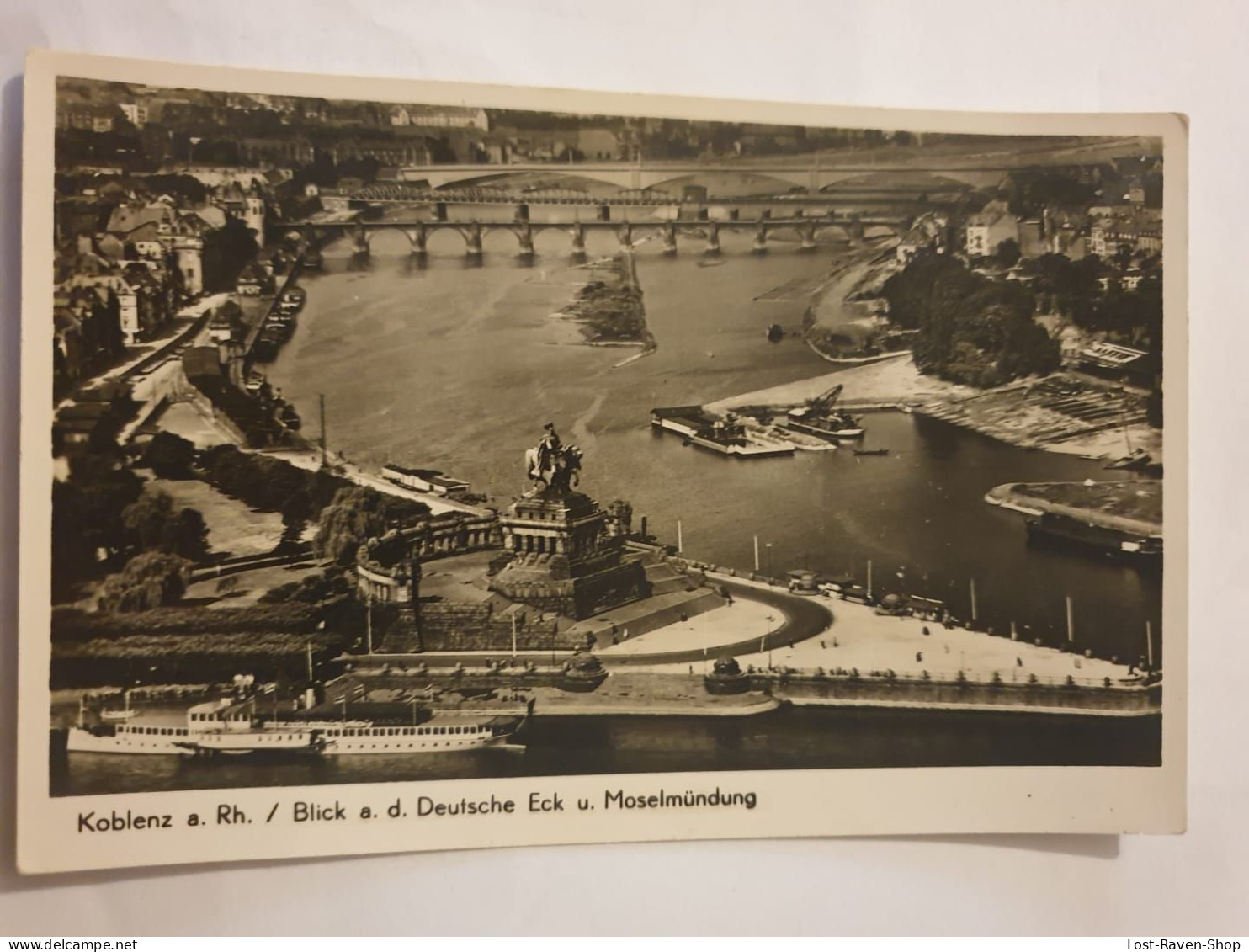 Koblenz A. Rh. - Blick A. D. Deutsche Eck U. Moselmündung - Koblenz