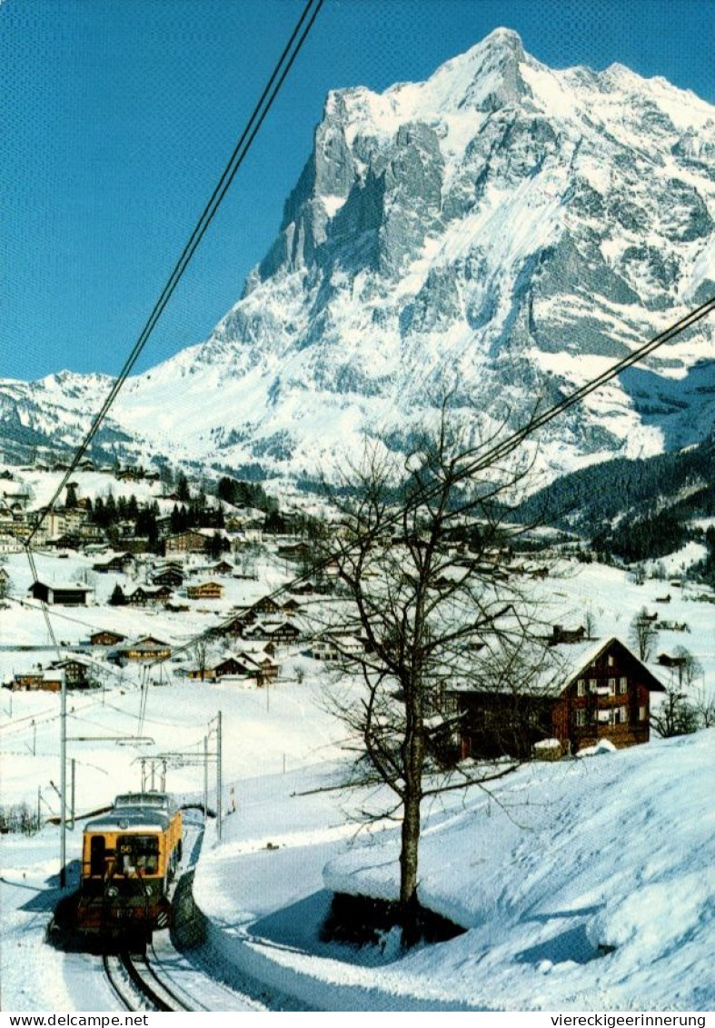 ! Moderne Ansichtskarte Eisenbahn, Grindelwald, Schweiz - Eisenbahnen