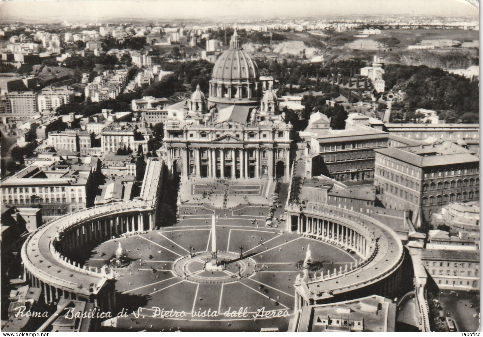 96-Roma Basilica Di San Pietro Vista Dell Aero - San Pietro