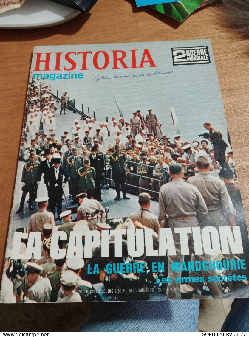 154 // HISTORIA MAGAZINE  / SECONDE GUERRE MONDIALE / LA CAPITULATION / LA GUERRE EN MANDCHOURIE - History