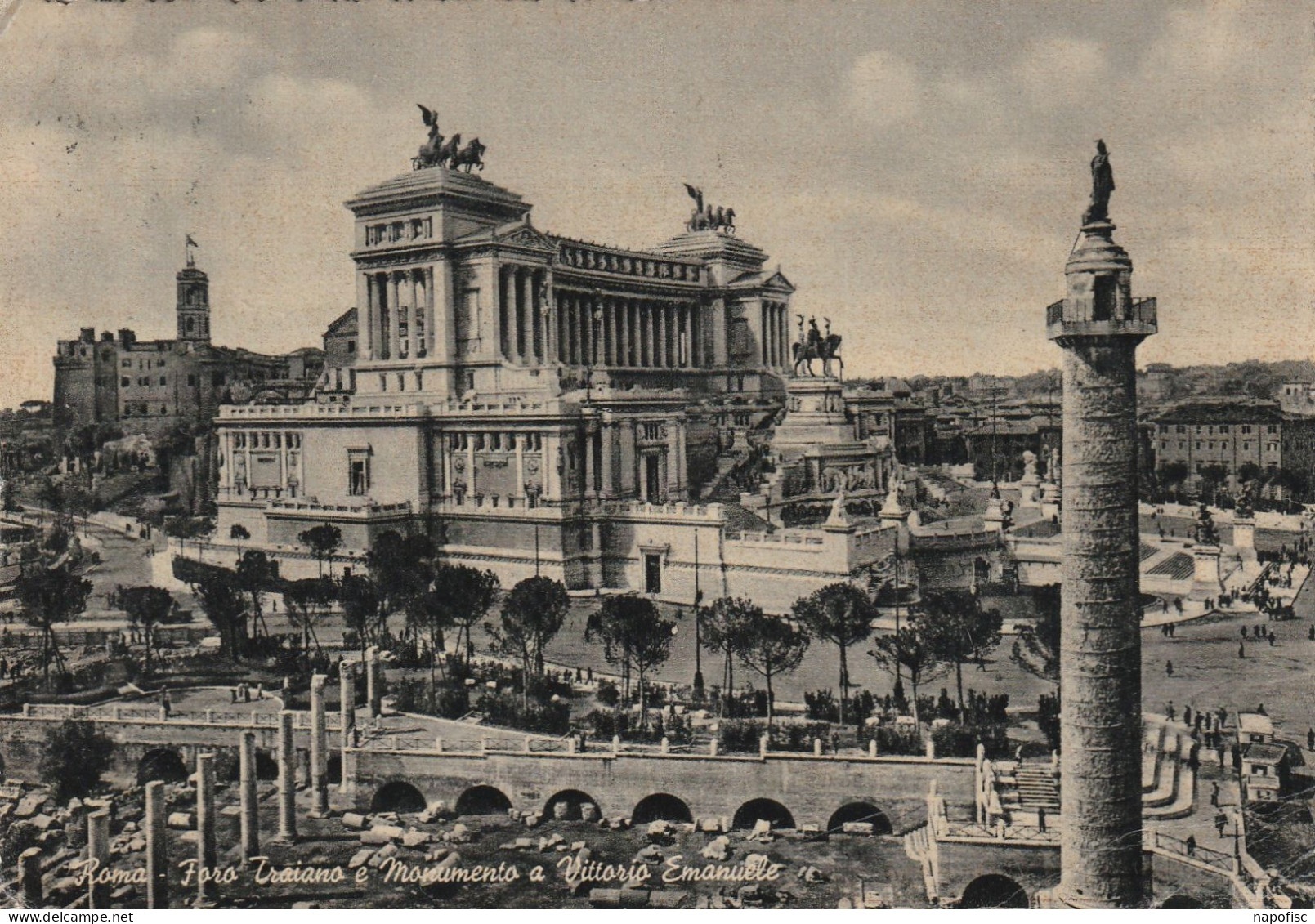 96-Roma Fora Traiana E Monumento Vittorio Emanuele - Places