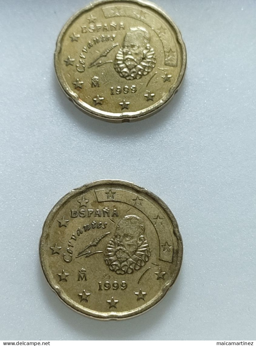 Moneda Con Error De Impresión - España