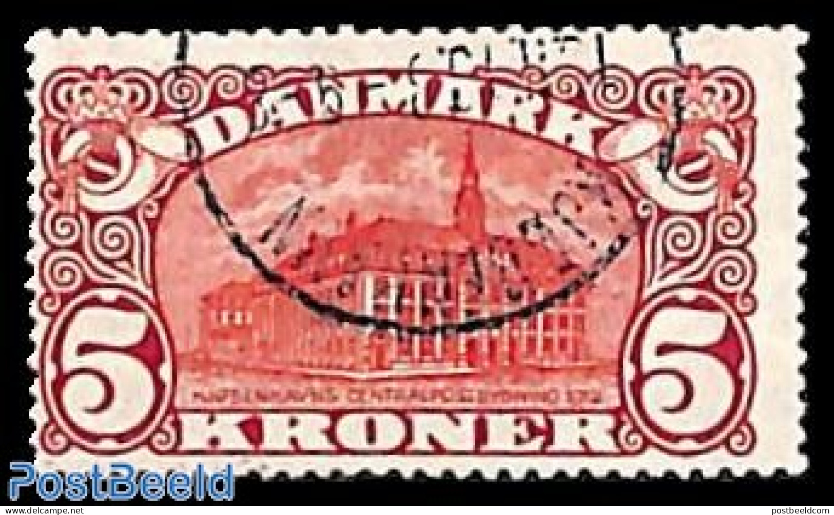 Denmark 1915 Post Office, WM2, Used, Used Or CTO, Post - Used Stamps