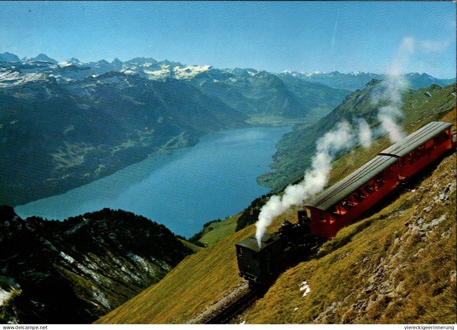 ! Moderne Ansichtskarte Eisenbahn, Brienz Rothorn Bahn, Zahnradbahn, Schweiz - Trains