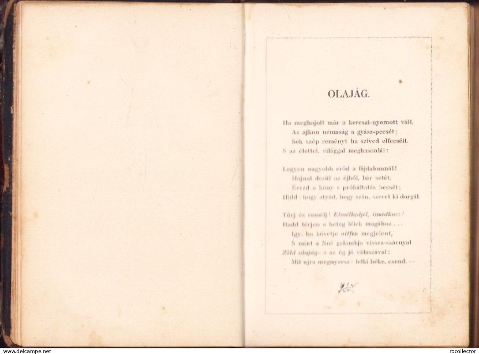 Olajág Elmélkedések, fohászok és imák Hölgyek számára olvasó- és imakönyvül irta Tompa Mihaly, 1903 C4350N