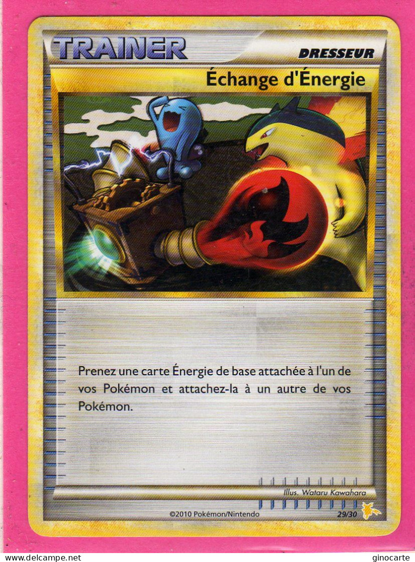 Carte Pokemon Francaise 2010 Heart Gold Trainer Kits 29/30 Echange D'energie Neuve - Trainer Kits