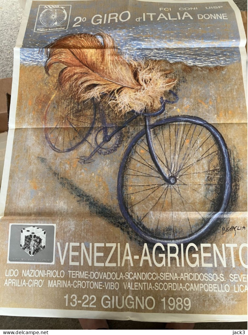 MANIFESTO - II GIRO D'ITALIA DONNE - VENEZIA - AGRIGENTO - 70x100 - Posters