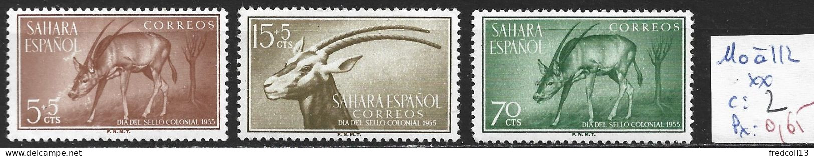 SAHARA ESPAGNOL 110 à 112 ** Côte 2 € - Spaanse Sahara