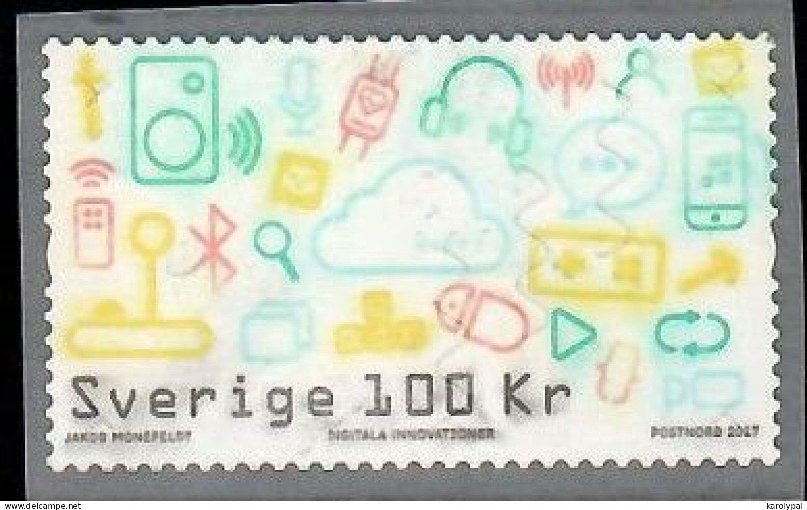 Sweden, 2017, Used,  Digital Innovations, Mi. Nr. 3195 - Used Stamps