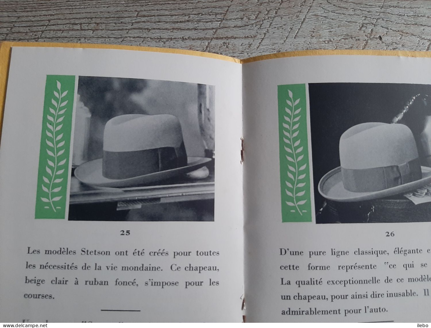 Petite Brochure Publicitaire Stetson Hats Chapeaux Hommes Fabrication Modèles Magasins Mode - Fashion