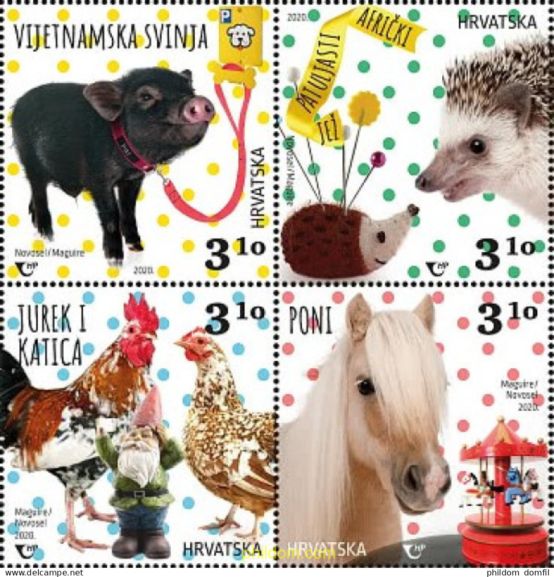 727927 MNH CROACIA 2020 MUNDO INFANTIL - ANIMALES PIGMEOS - Croatie