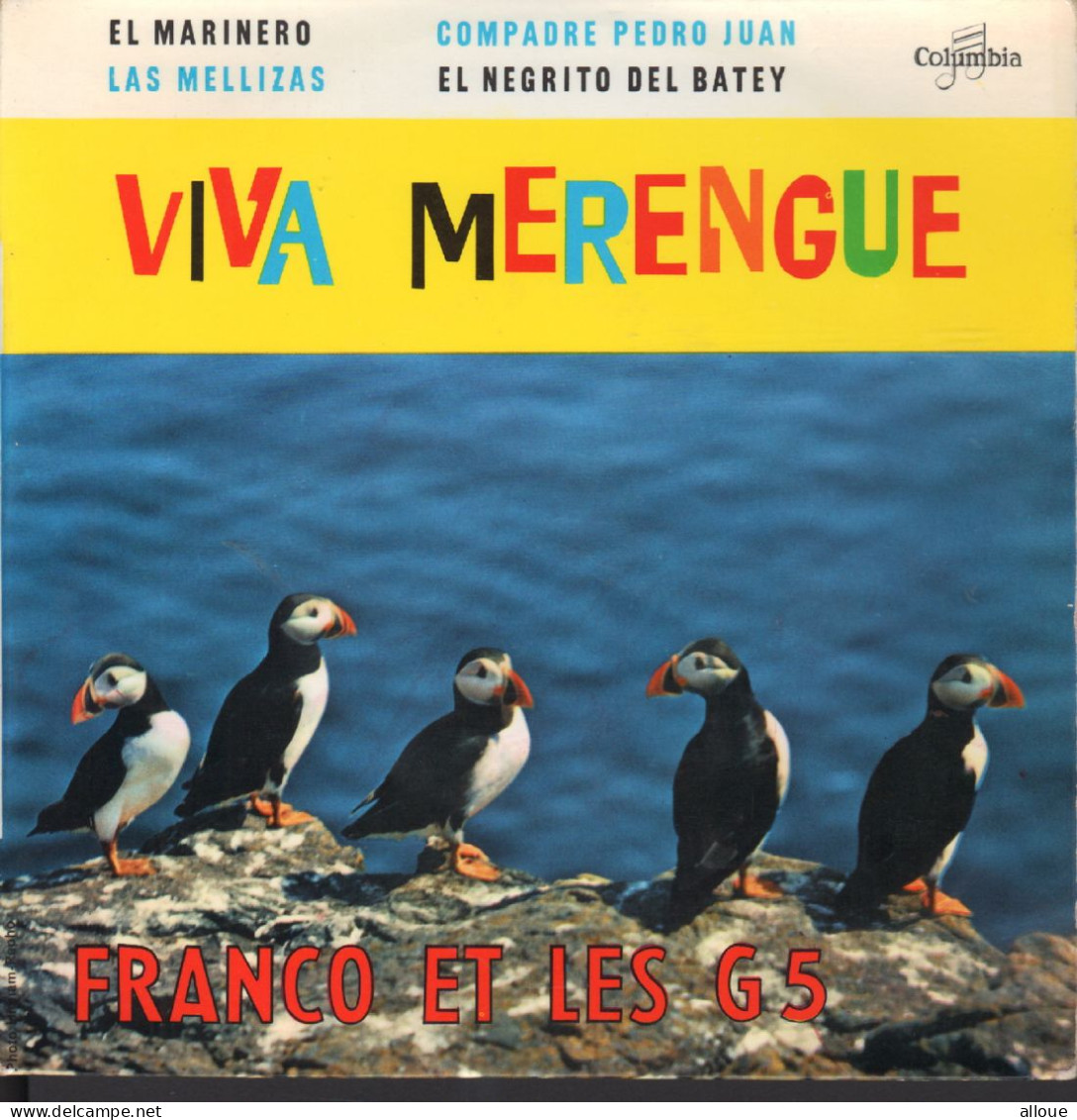 FRANCO ET LES G 5 - VIVA MERENGUE  - FR EP -  EL MARINERO + 3 - Música Del Mundo