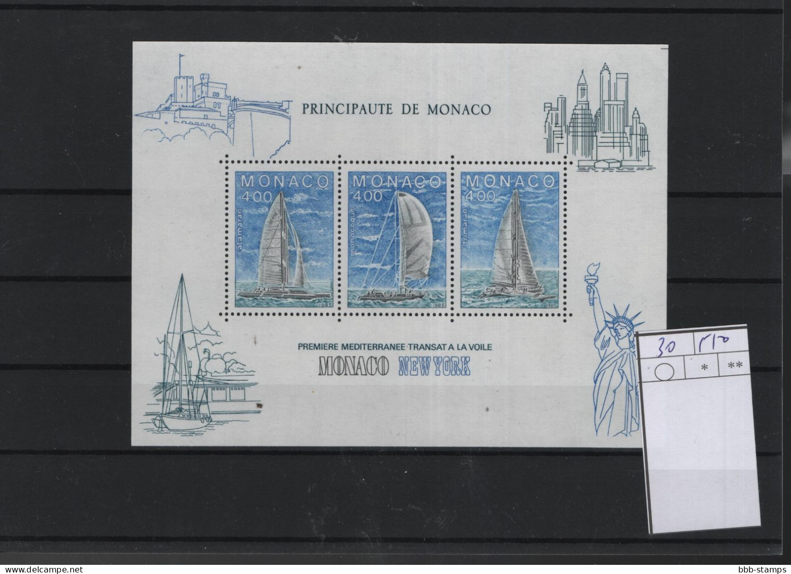 Monaco Michel Cat.No. Sheet Mnh/** 30 - Bloques