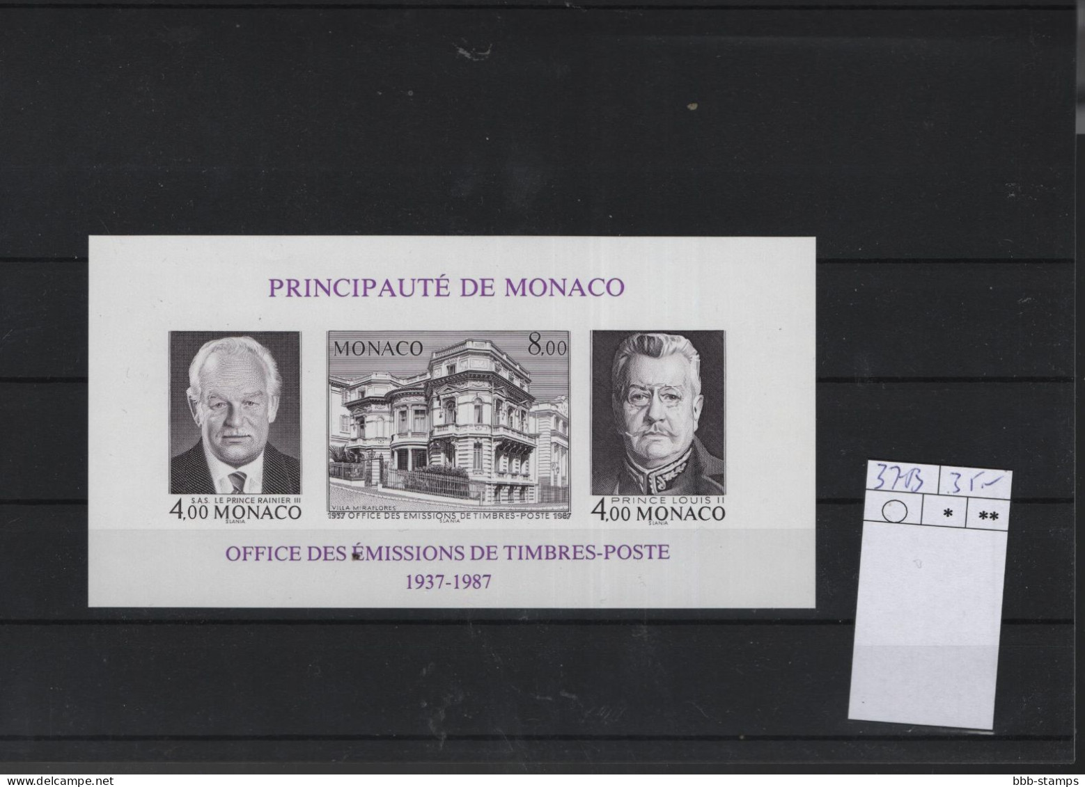 Monaco Michel Cat.No. Sheet Mnh/** 37B - Blokken