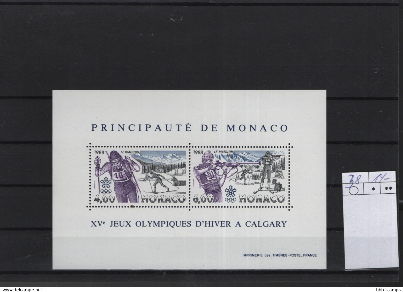 Monaco Michel Cat.No. Sheet Mnh/** 38 Olympia - Blocks & Sheetlets