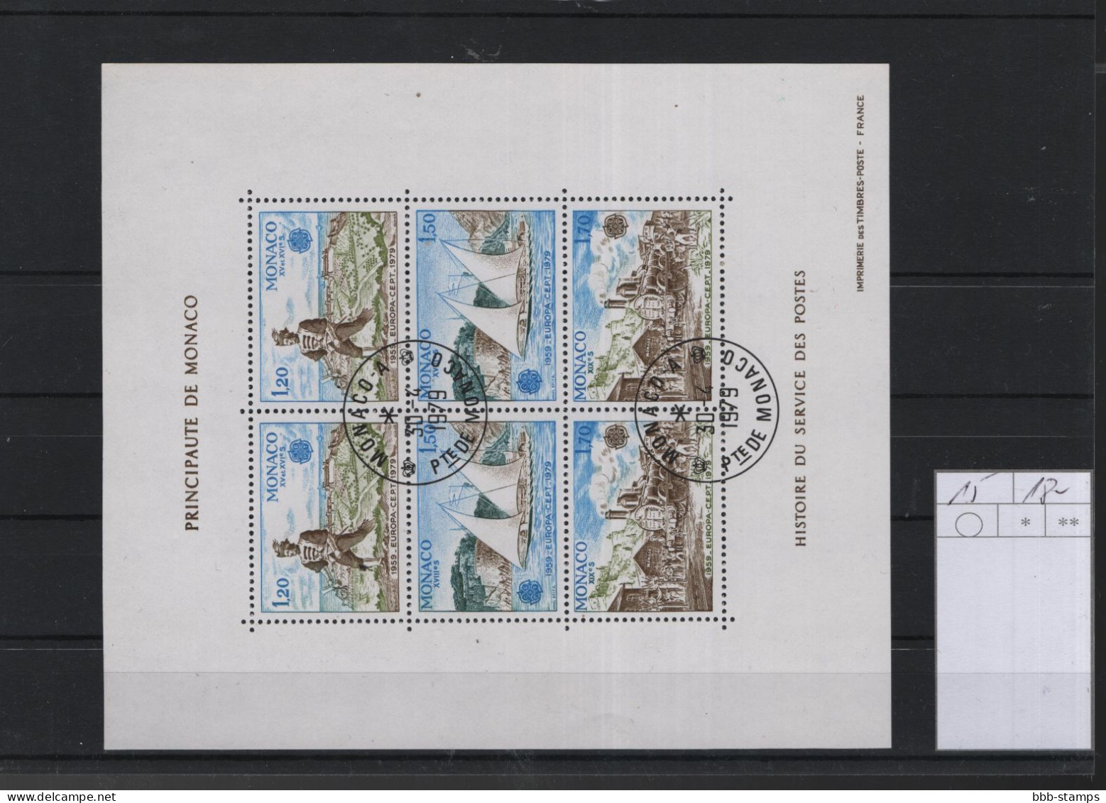 Monaco Michel Cat.No. Sheet Used 15 - Blocks & Sheetlets