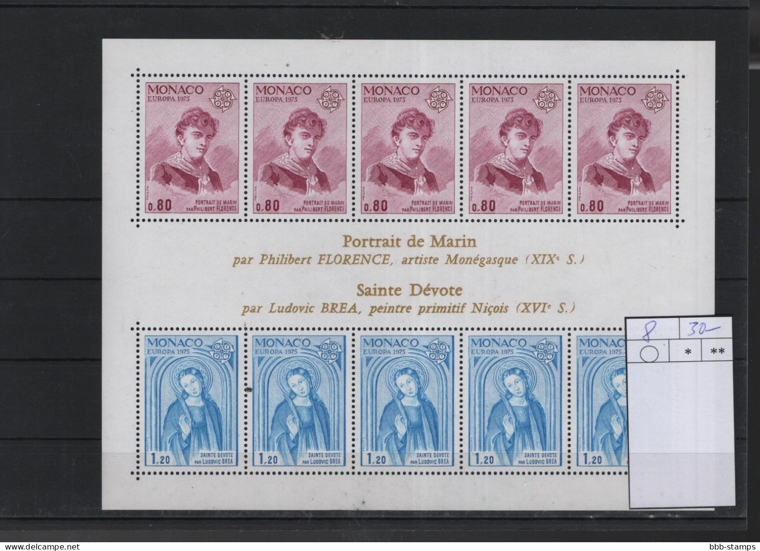 Monaco Michel Cat.No. Sheet Mnh/** 8 - Blocks & Sheetlets