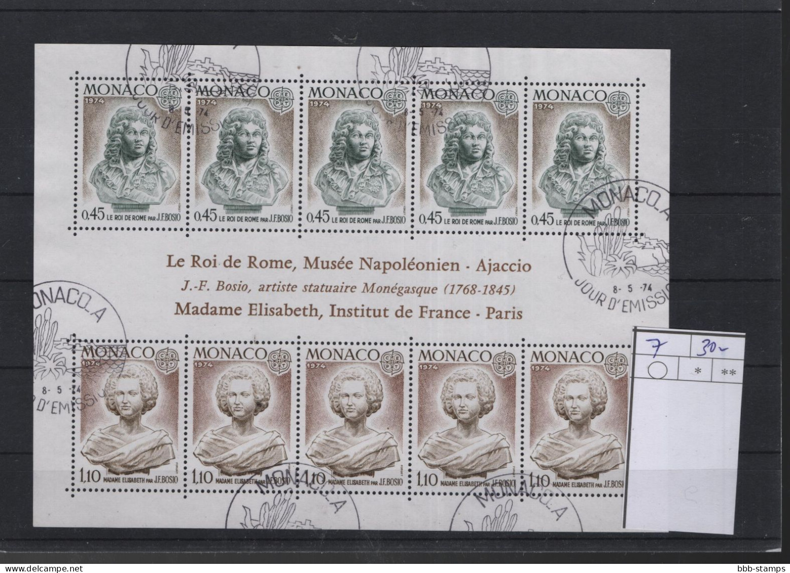 Monaco Michel Cat.No. Sheet Used 7 - Blocchi