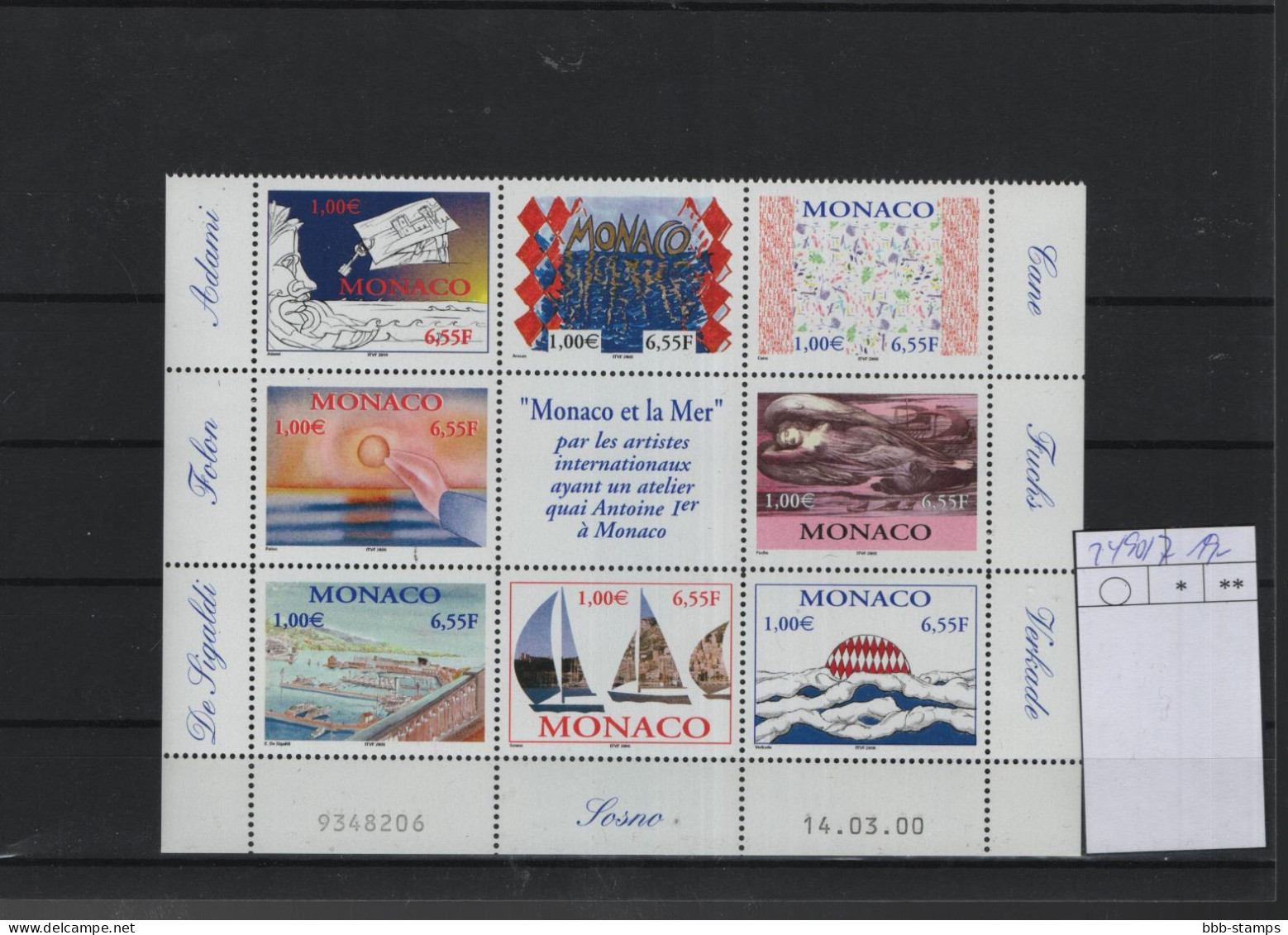 Monaco Michel Cat.No. Mnh/** 2490/2497 - Unused Stamps