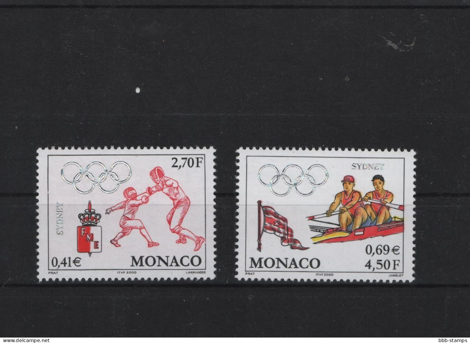 Monaco Michel Cat.No. Mnh/** 2506/2507 Olympia - Unused Stamps