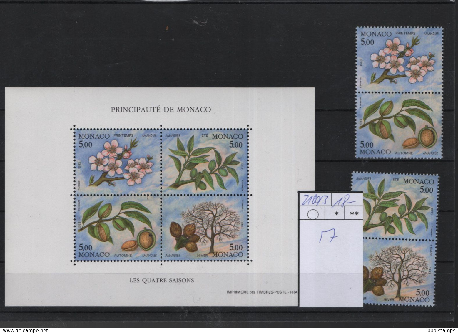 Monaco Michel Cat.No. Mnh/** 2100/2103 - Unused Stamps