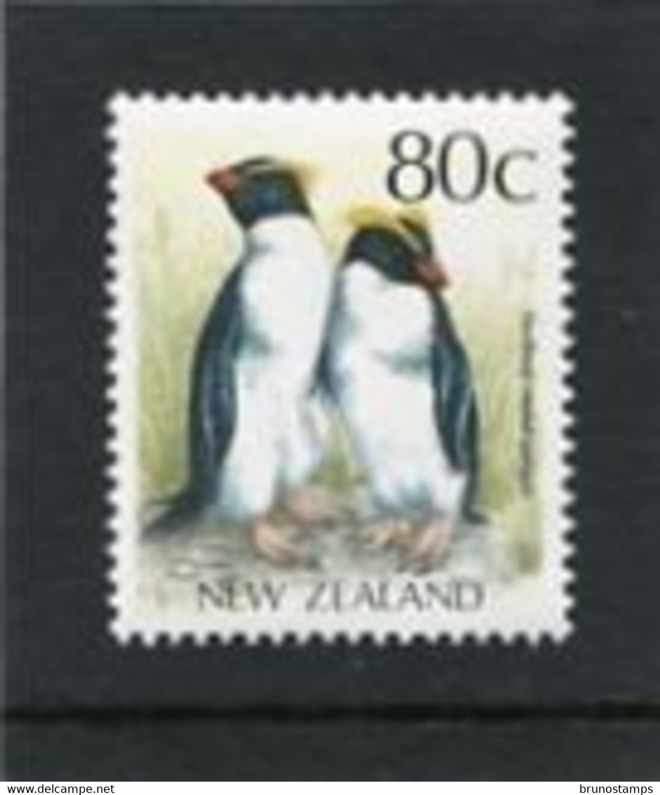 NEW ZEALAND - 1988  80c  CRESTED PENGUIN  MNT NH - Ongebruikt