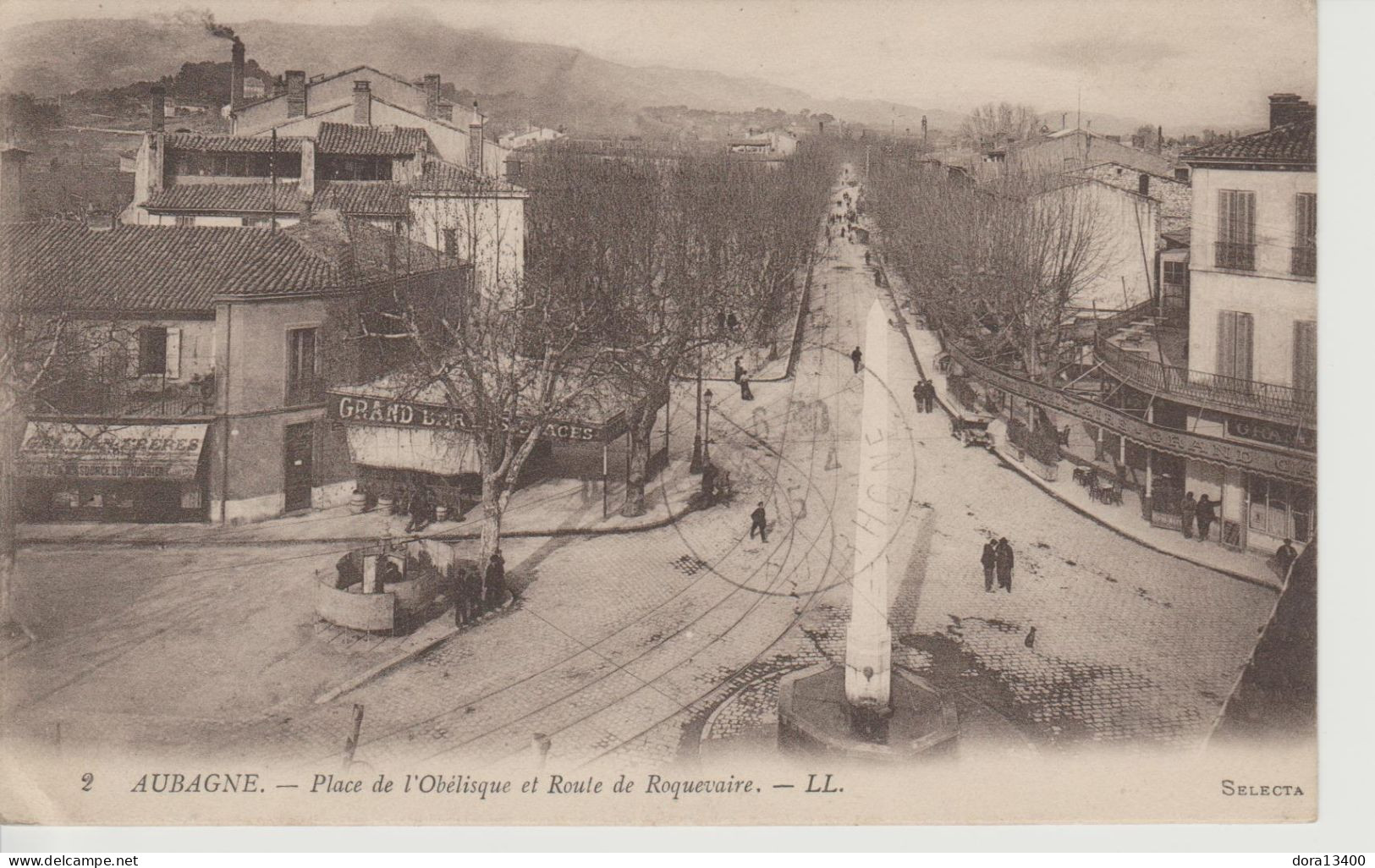 CPA13-AUBAGNE- Route De Roquevaire - Aubagne