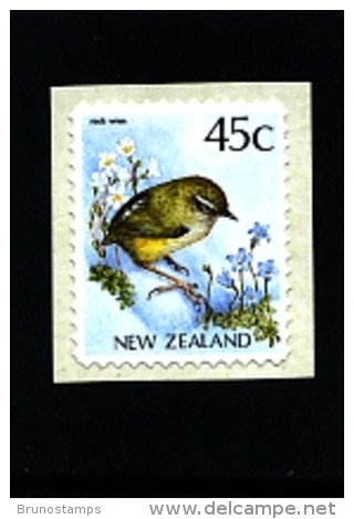 NEW ZEALAND - 1991  45 C.  ROCK WREN PERF. 11 1/2   SELF ADHESIVE  MINT NH - Nuevos