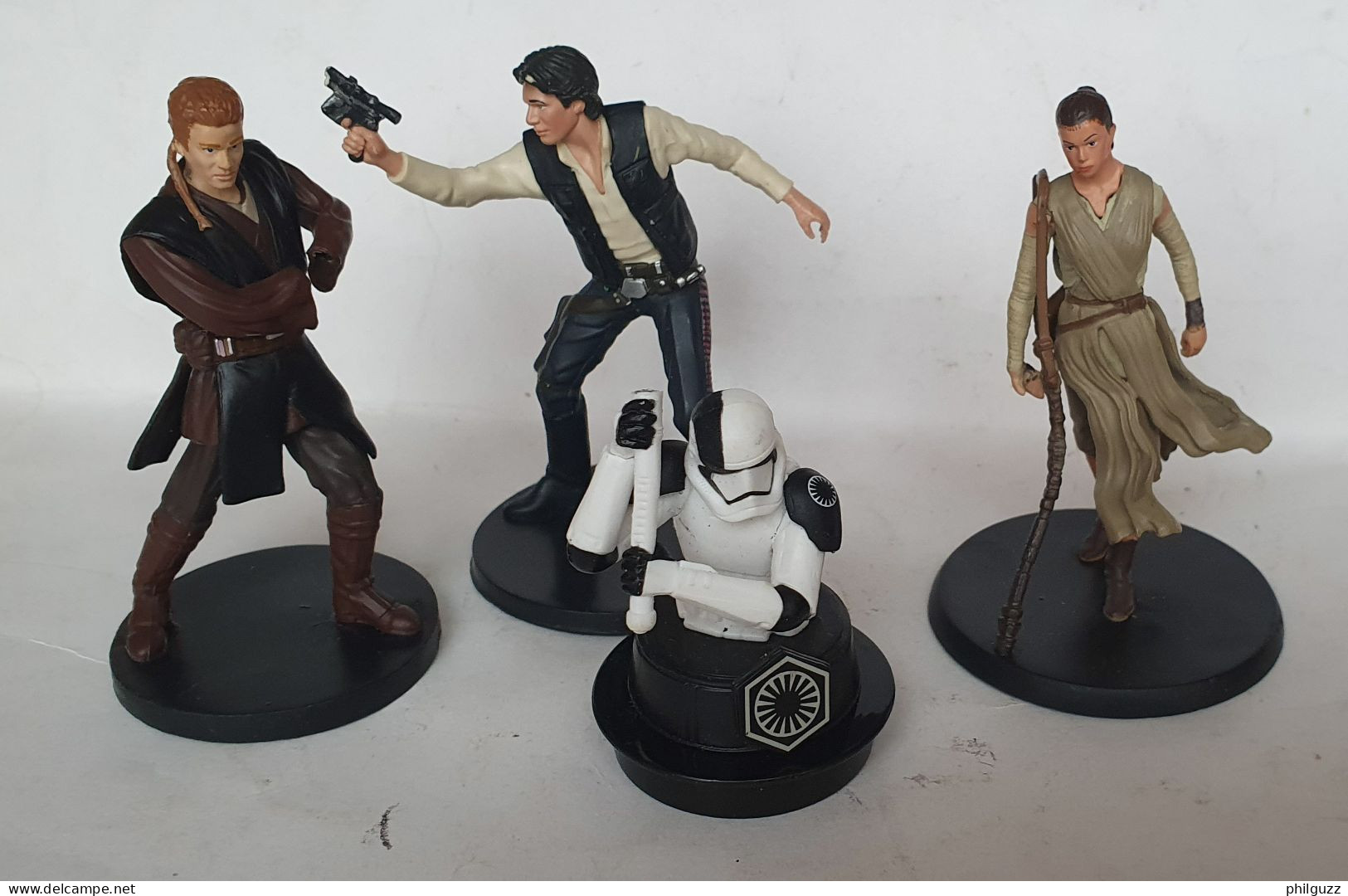 LOT 4 FIGURINES STAR WARS CASSEES DIVERSES DISNEY HAN SOLO ANAKIN JYN ERSO - Poder De La Fuerza