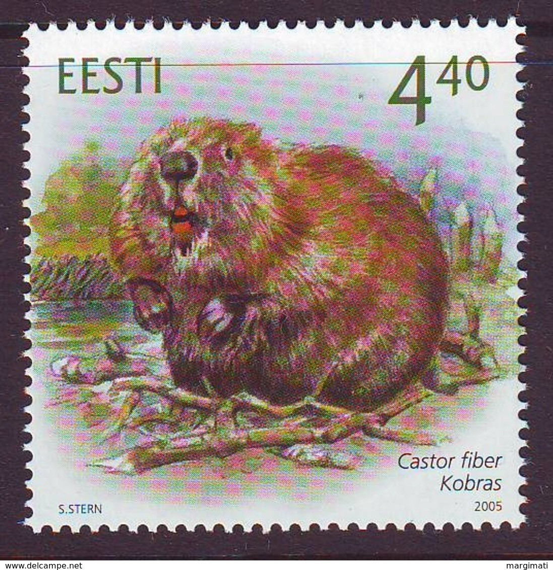 Estland 2005. Estonian Fauna - Beaver . MNH. Pf. - Estonie