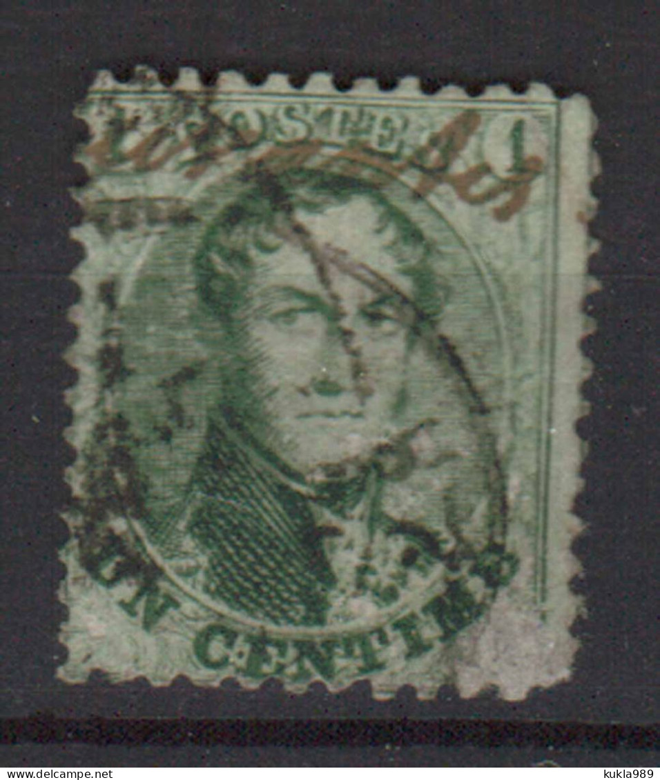 BELGIUM STAMPS, 1863. Mi.#10B, USED - 1883 Léopold II