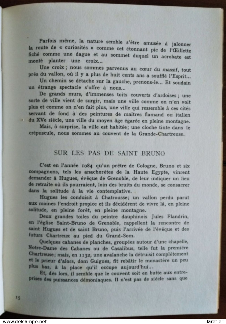 LA CHARTREUSE - GRENOBLE - CHAMBERY Par Henry Lesbros - Editions B. Arthaud - Sans Date - Rhône-Alpes