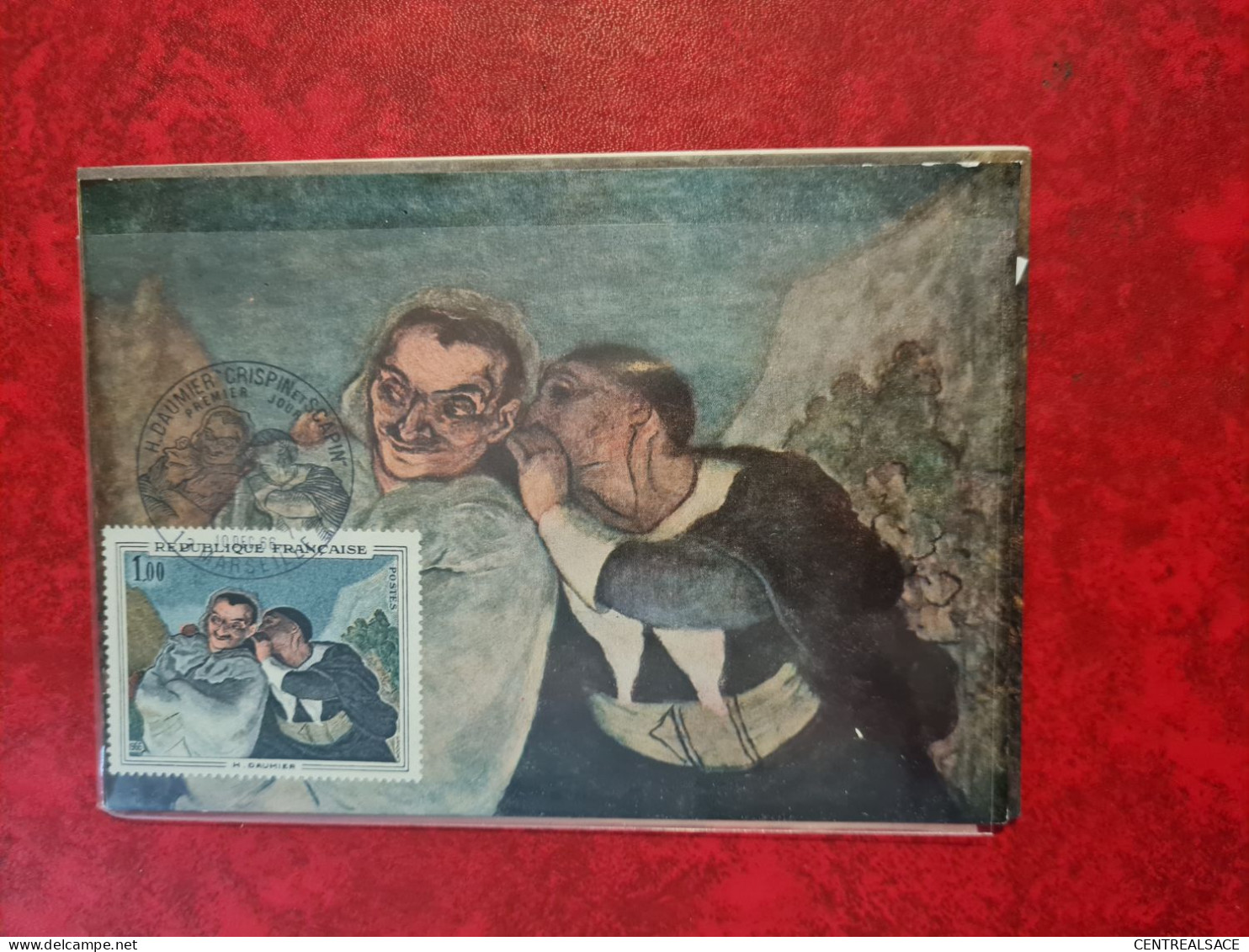 FDC 1966 MAXI MARSEILLE H. DAUMIER CRISPIN ET SCAPIN MUSEE DU LOUVRE - Ohne Zuordnung