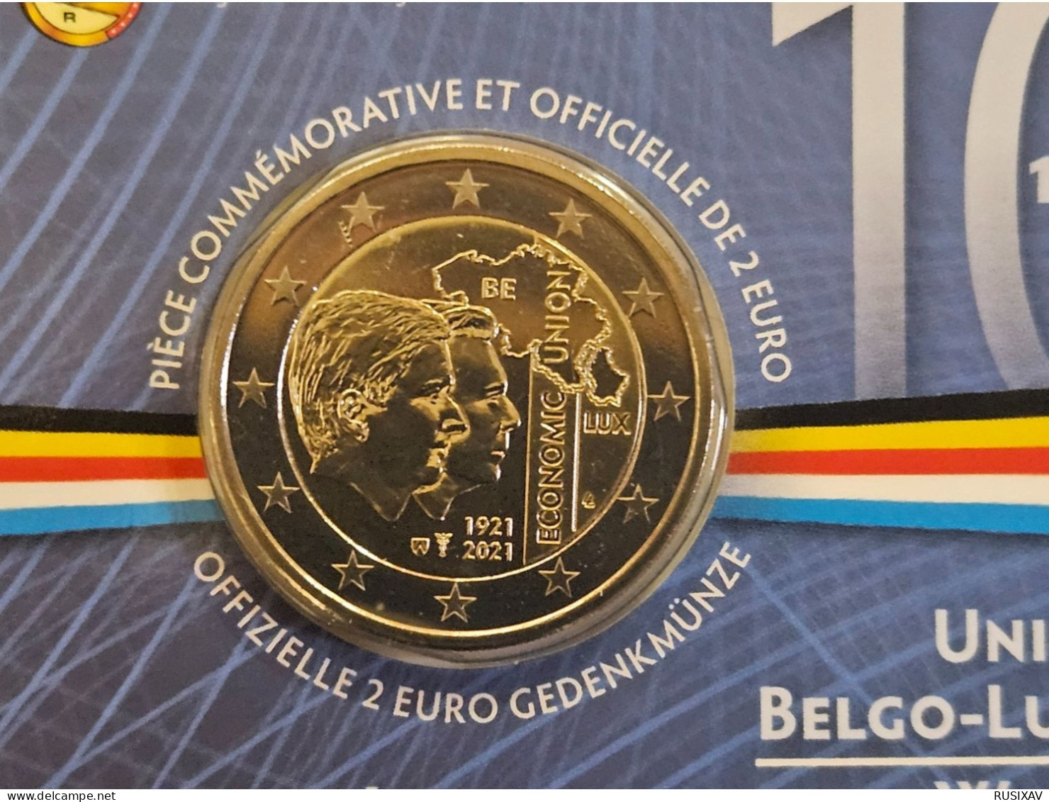 Belgique 2021 Coincard 2 Euros Belgique 2021 Union économique - Version Francaise - Belgique