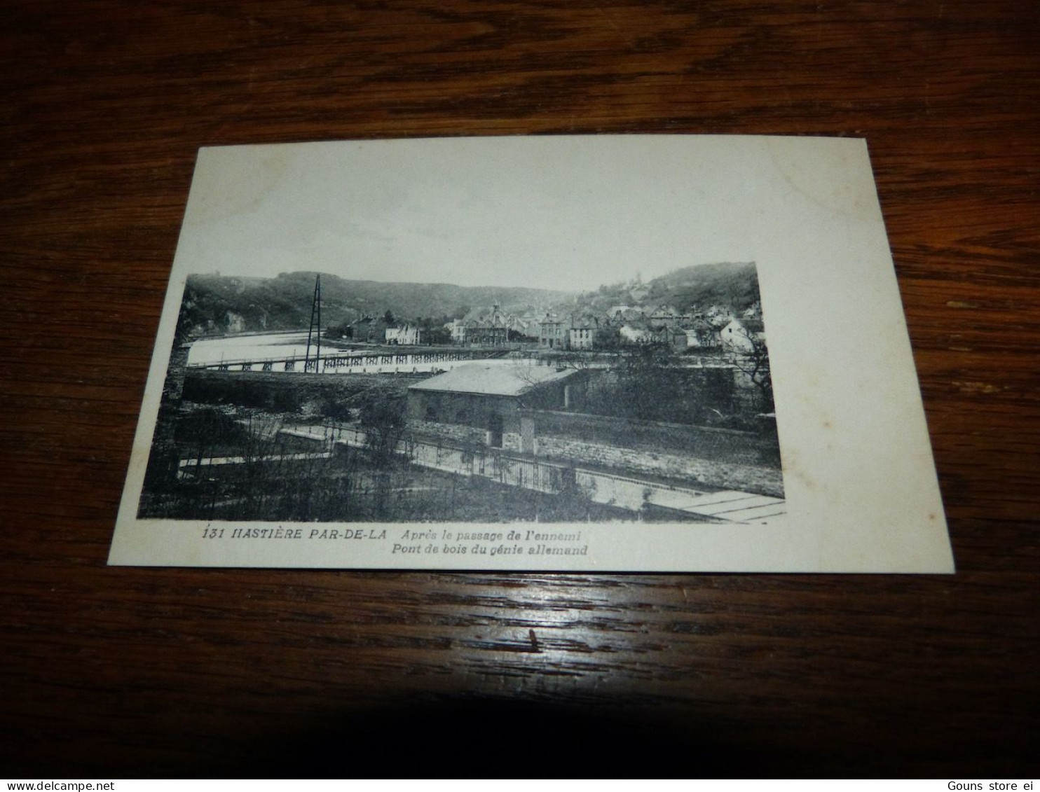 BC30-14 Cpa Hastière Pont De Bois Du Génie Allemand Hastière Par De La - Hastiere