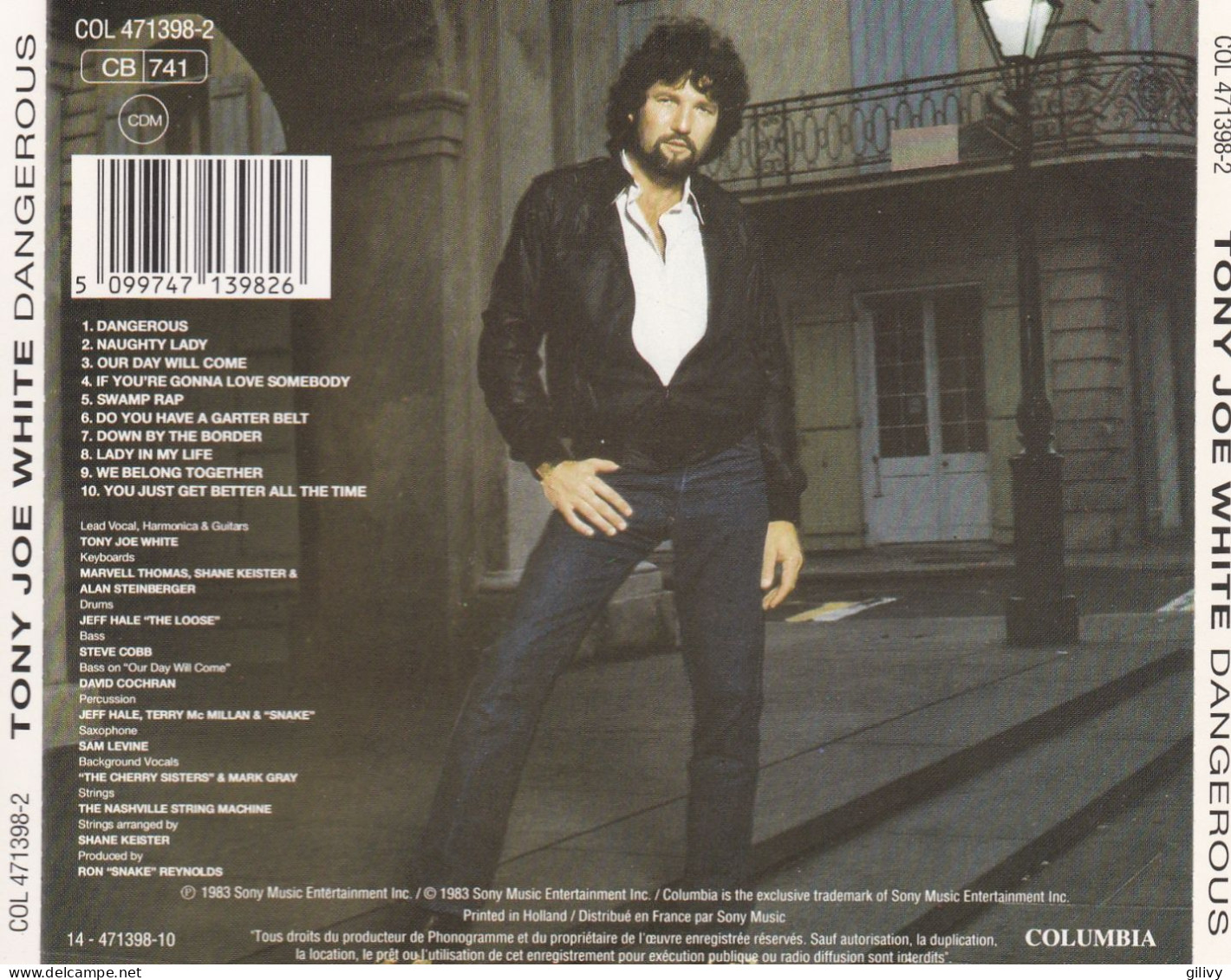 CD Album  TONY JOE WHITE  " Dangerous " - Rock