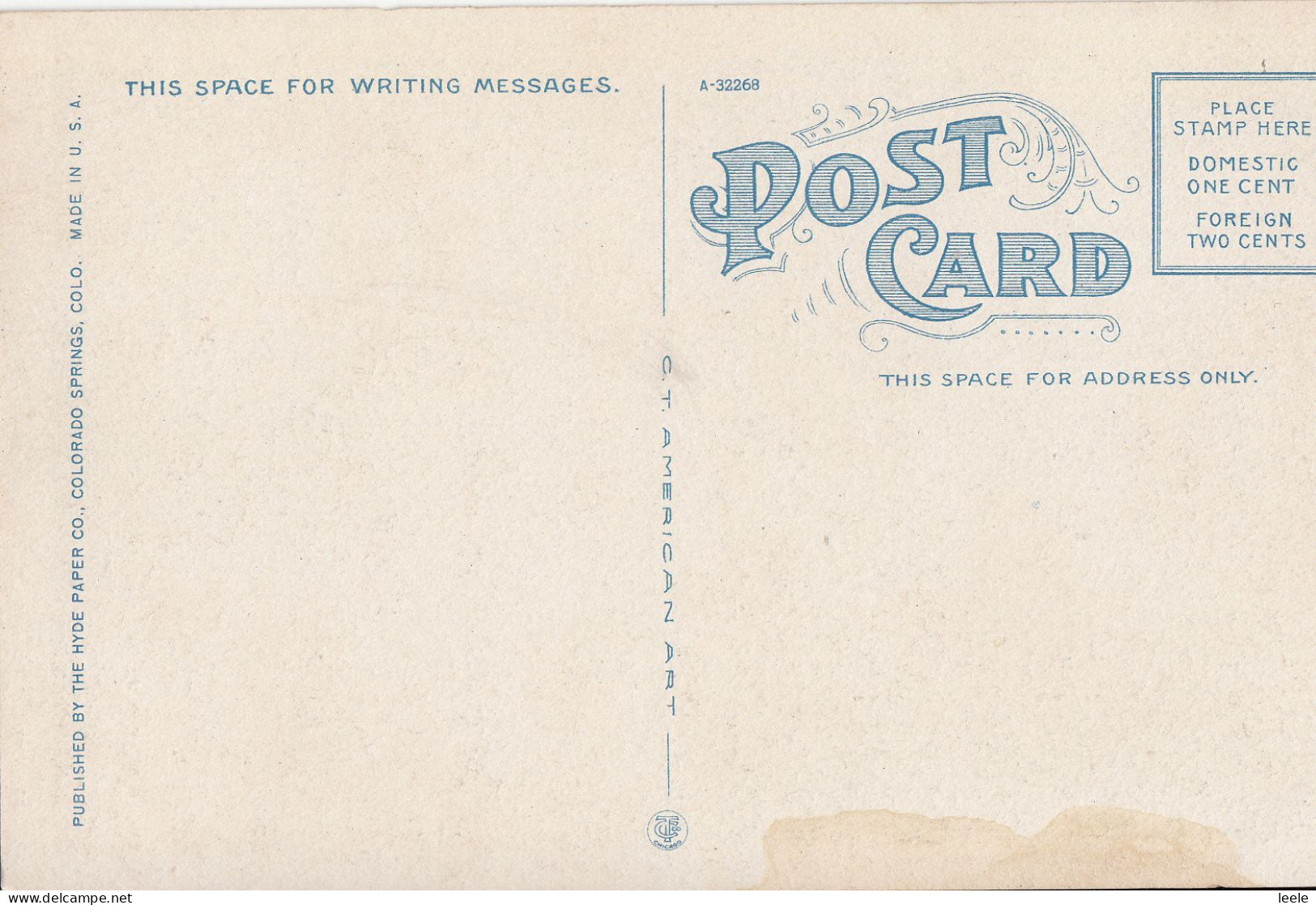 CL94. Vintage US Postcard. Skyline Drive Near Canon City, Colorado. - Andere & Zonder Classificatie