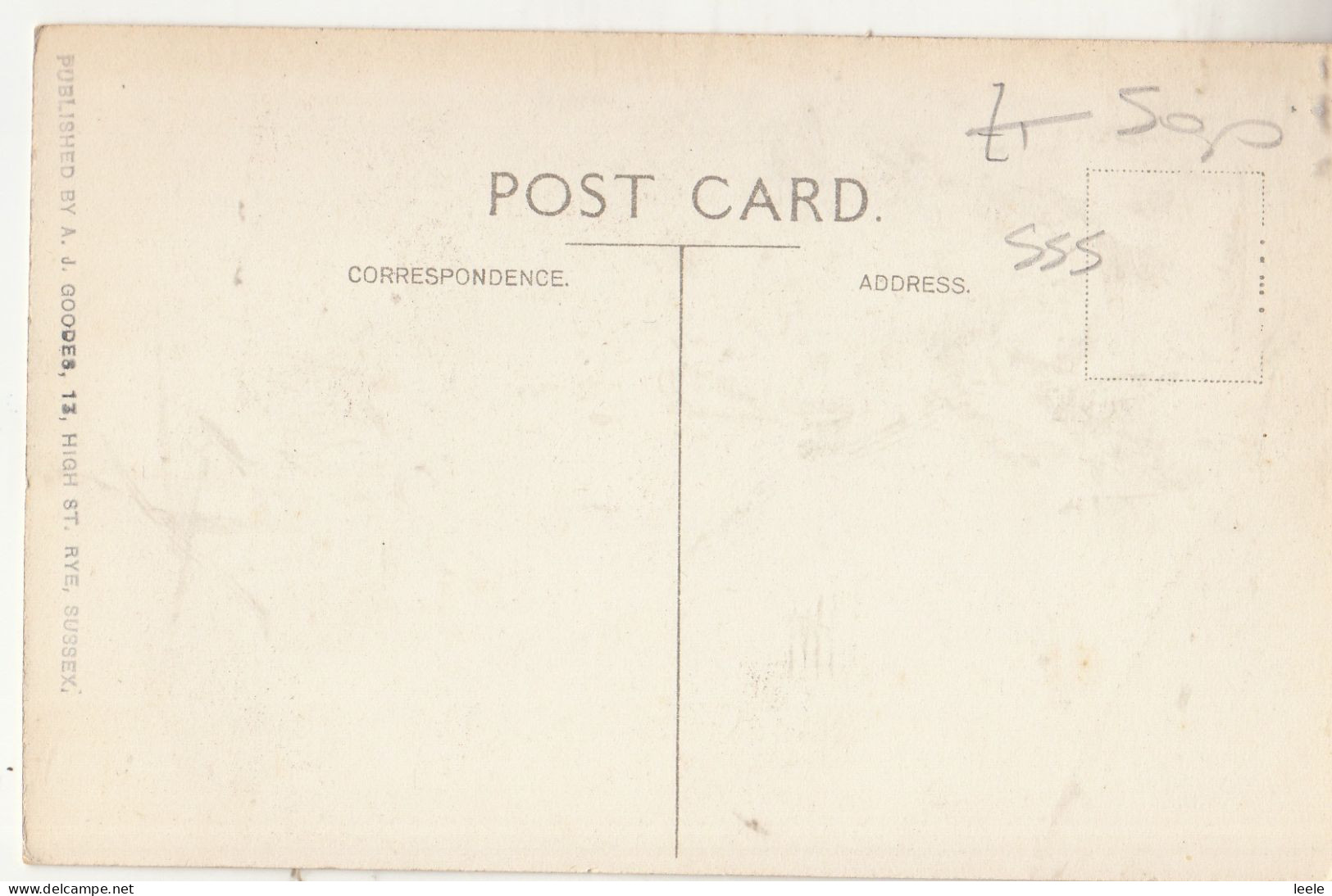 CL21. Vintage Postcard. Steps To Muniment Room. Rye Church. Sussex. - Rye