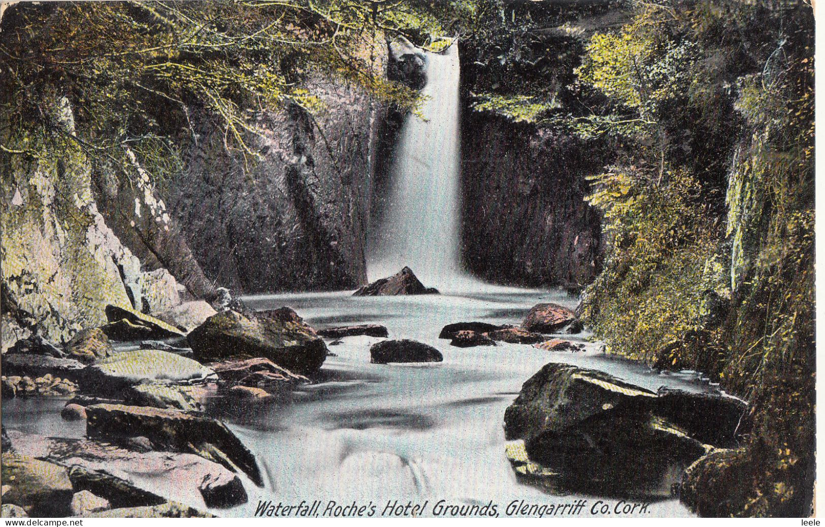 CL15. Vintage Postcard. Waterfall, Roche's Hotel Grounds, Glengarriff. Co. Cork - Cork