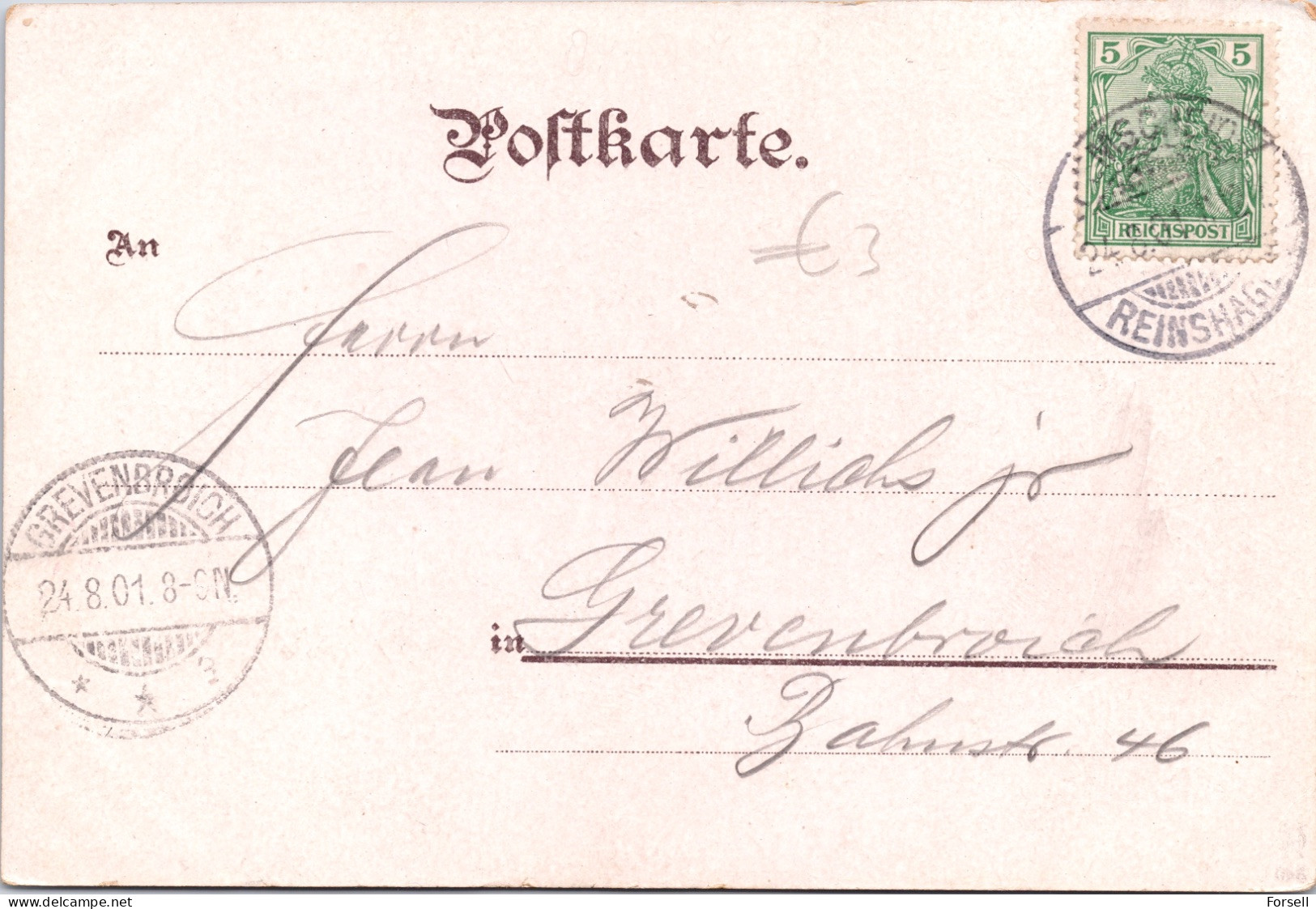 Gruss Aus Müngsten A.d. W. (Stempel: Remscheid-Reinshagen 1901) - Remscheid