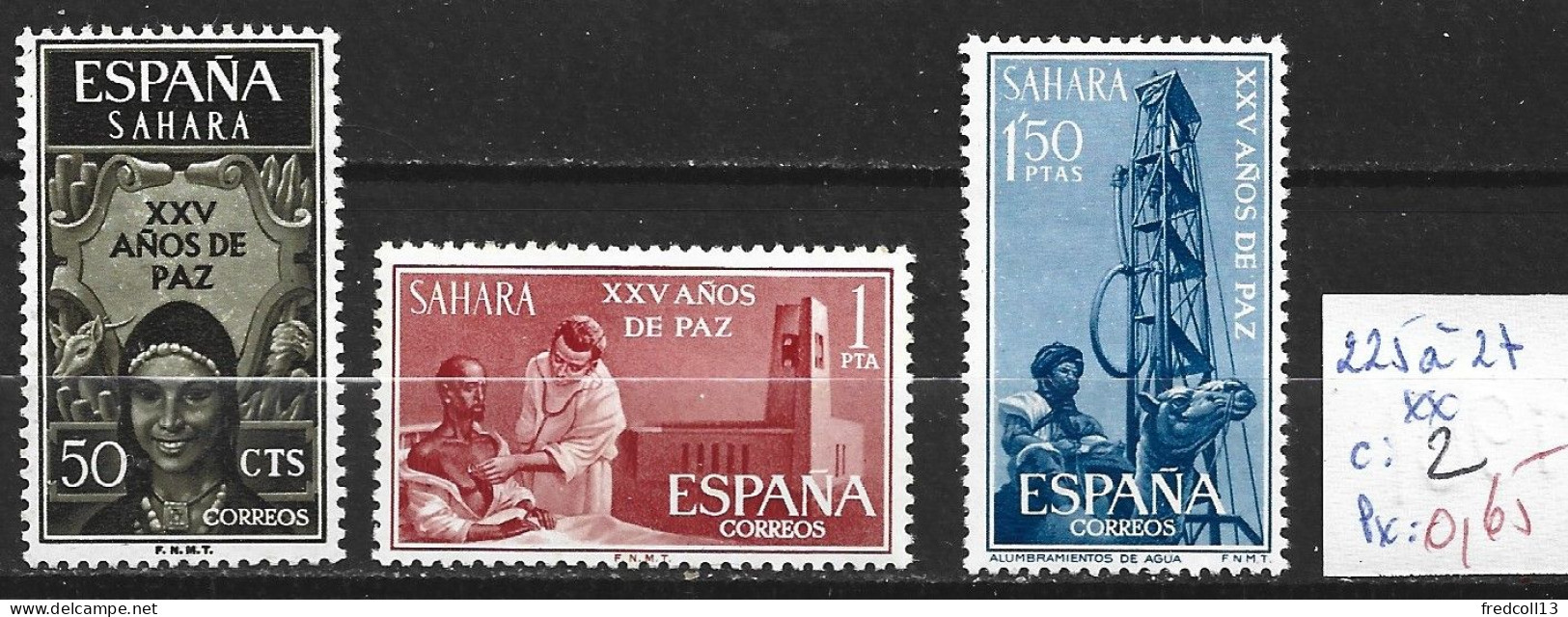 SAHARA ESPAGNOL 225 à 27 ** Côte 2 € - Sahara Español